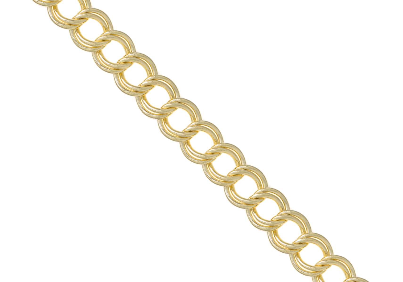 Double parallel curb gold chain machine